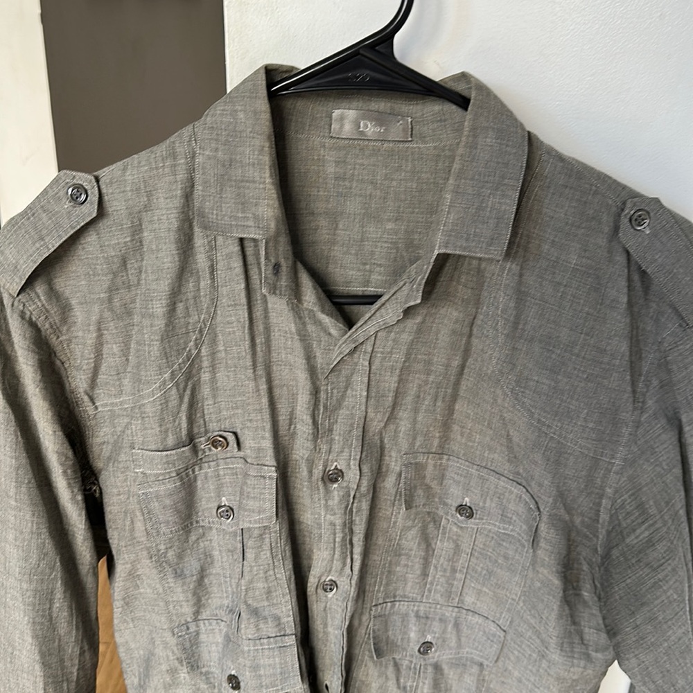 Dior Homme 2004 Hedi Slimane Military Shirt long sleeve Medium